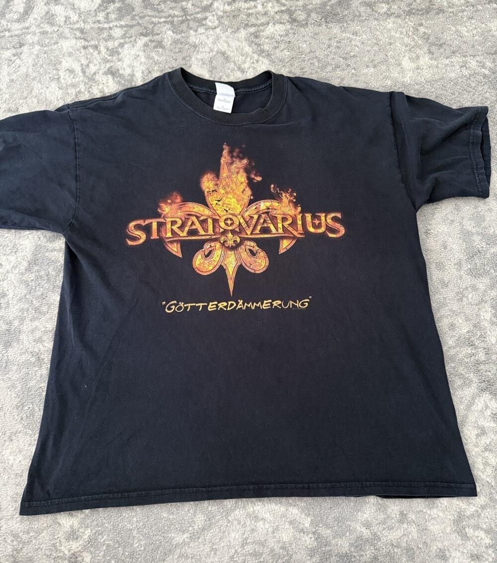 Vintage Stratovarius Gotterdammerung Monster Metal Madness Tour 2005 Shirt XL